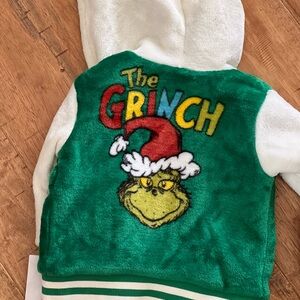 Grinch Sherpa jacket, loose size 18m. NWT